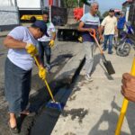 La Junta Distrital de Canca la Piedra Realiza Jornada de Limpieza y Desmalezamiento en la Calle Real